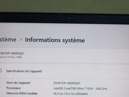 DELL INSPIRON 14 Plus 7440 2.8K | EVO CORE ULTRA 7-155H | 512GB NVME | 16GB RAM | INTEL ARC GRAPHICS