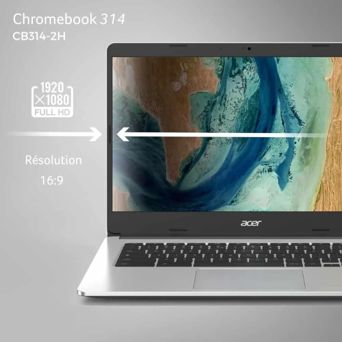ACER Chromebook 314 CB314 - 14 POUCES FHD TACTILE - Pentium Silver N5030 - 8GB RAM  - 64GB eMMC