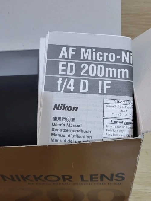 Téléobjectif Macro Nikon AF Micro-Nikkor 200 mm F/4D ED IF | JAPON | NEUF