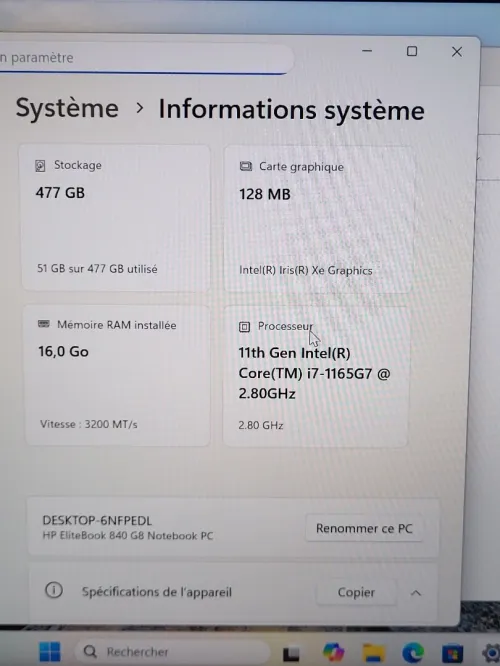 HP EliteBook 840 G8 | CORE i7 1165G7 @2.80GHz | 16GB RAM | 512GB NVMe SSD | INTEL IRIS XE GRAPHICS