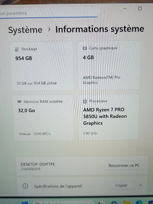 LENOVO THINKPAD P14S | RYZEN 7 PRO 5850U | 32GB RAM | 1TB SSD | RADEON PRO GRAPHICS 4GB
