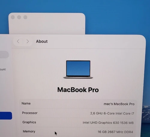 MacBook Pro 16" 2019 | CORE i7 | 16GB RAM | AMD RADEON PRO 5300M 4GB | 512GB SSD |GAMME Workstation
