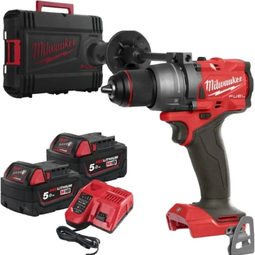PERCEUSE VISSEUSE À PERCUSSION FUEL 18V - M18 FDD3-502X + 2 BATTERIES 18V 5 AH + 1 CHARGEUR M12-18FC MILWAUKEE + Coffret HD Box - NEUF JAMAIS UTILISÉ.