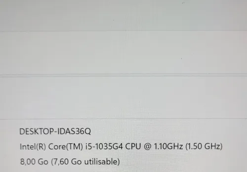 Microsoft Surface Pro 7 INTEL CORE i5 1035G4 - 8GB RAM - 128 NVMe SSD