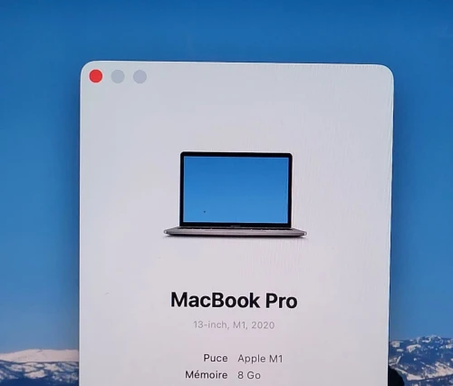 MacBook Pro M1 Gris Sideral | CPU M1 8C | 8GB RAM | 512GB SSD | COMPTAGE CYCLES 127 | MDM BYPASSED