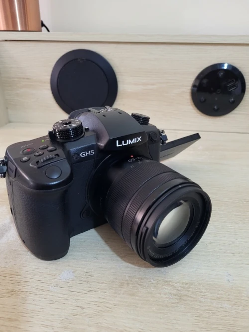 Panasonic Lumix DC-GH5 Appareil photo hybride de 20.3 MP | Vidéo UHD 4K/60p à durée illimitée + OBJECTIF Lumix G Vario 12-60mm f/3.5-5.6 Asph