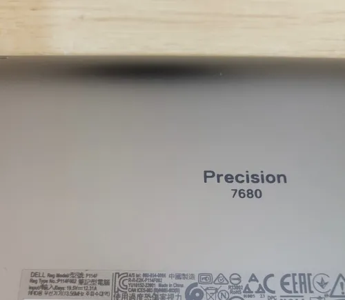 DELL PRECISION 7680 | CORE i9-13950HX | NVIDIA RTX 3500 ADA GENERATION 12GB GDDR6 | 64GB RAM | 1TB NVMe SSD | 2025