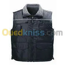 Gilet noir CARISTE - 100 % polyester - doublé polaire - COVERGUARD