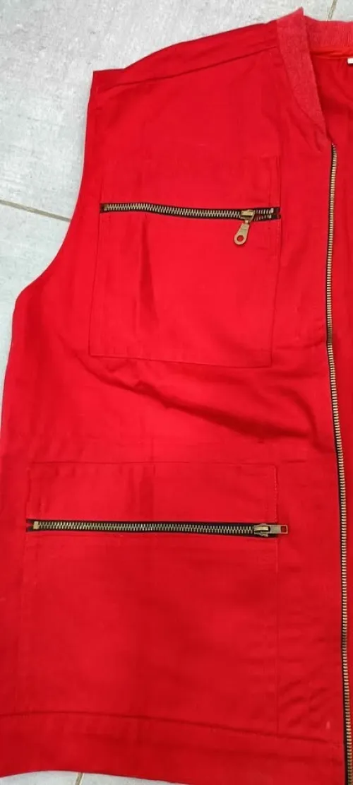  Lot de gilet vendeurs multipoches  Rouge