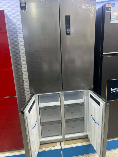 PROMO Réfrigérateur Side by side raylan 510L 4 portes Inox nofrost inverter 160000Da