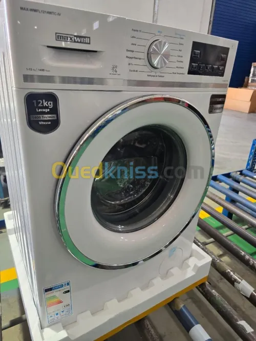 PROMO Machine à laver automatique 12kg Mxawell 1400Tr/Mn Front Loader 57000Da/ Loader weili 54000Da