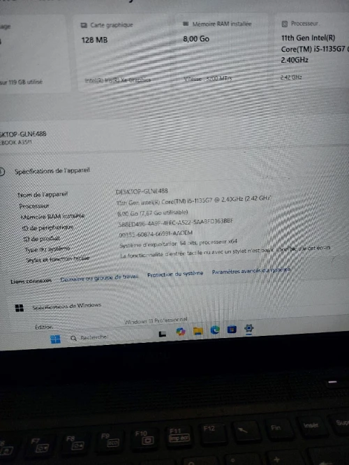 Fujitsu LIFEBOOK A3511 i5 11 e ramné de