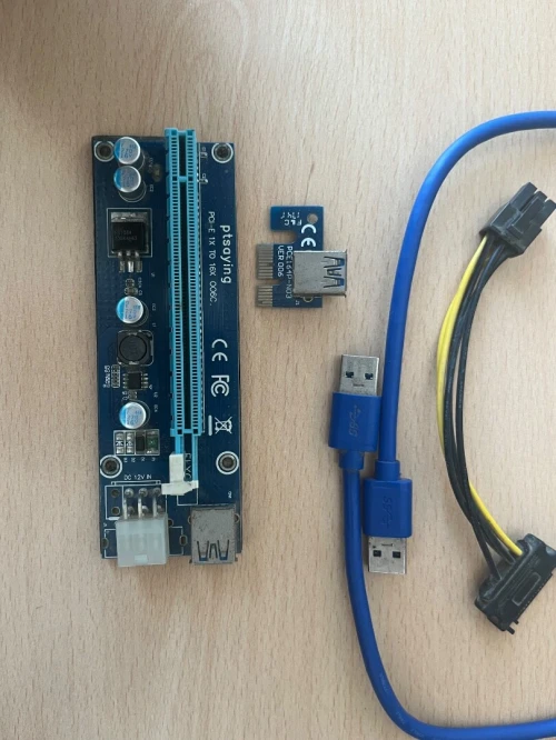 PCI-E riser 1X to16X 3.0 USB 