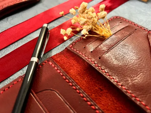 Portefeuille en cuir