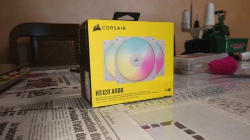 Ventilateur corsair rs120 ARGB white