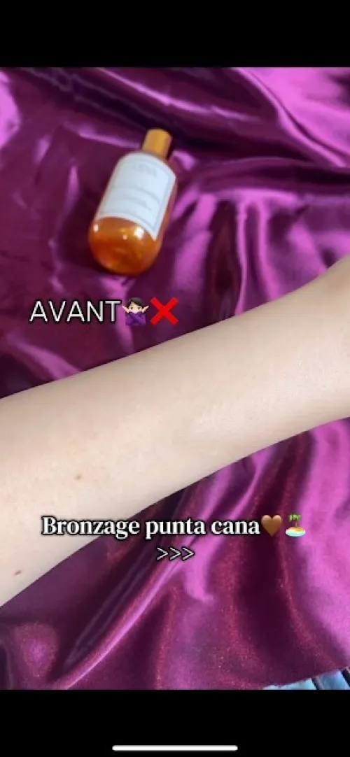 Huile bronzante à l'huile de carotte et roucou parfum vanille caramel | HOT CARAMEL