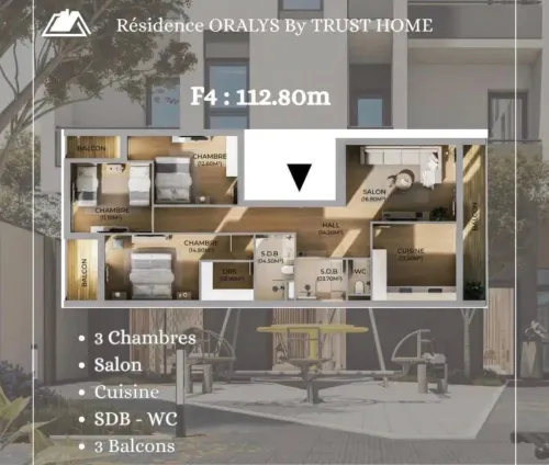 Vente Appartement F4 Oran Oran