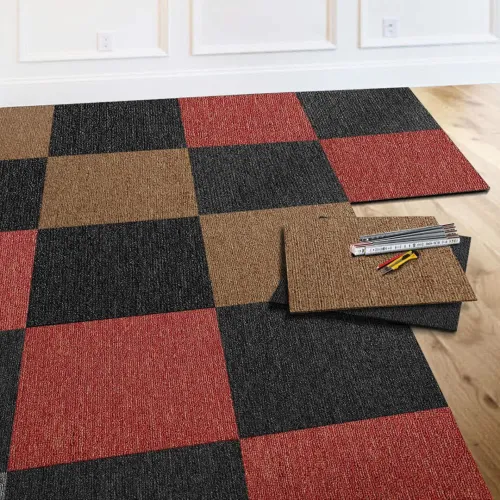Pose de moquette, revêtement mural en PVC, plafond.