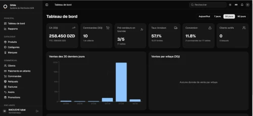 Orbis: Logiciel de gestion pour distributeurs & grossistes (commandes, stock, livraison, facture)