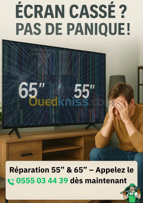 Réparation TV 55 & 65  Toutes marques