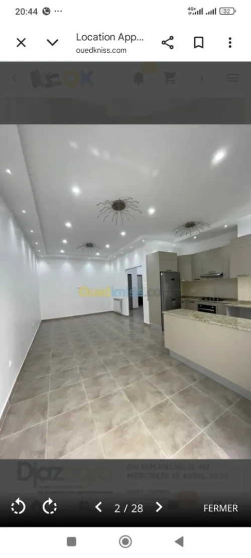 Location Appartement F3 Alger Ouled fayet