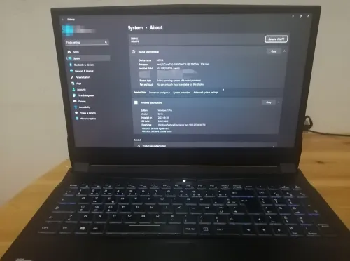 Gaming laptop
