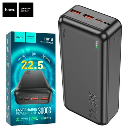 Hoco Power Bank Fast Charge  30000mAh Avec 2 USB QC 3.0   J101B