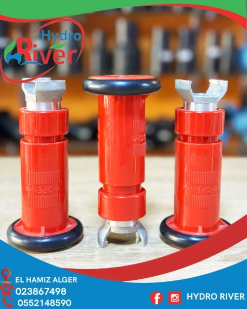 Équipements incendie : Vannes, Raccords Y, Lances  Hydro River Haute Pression