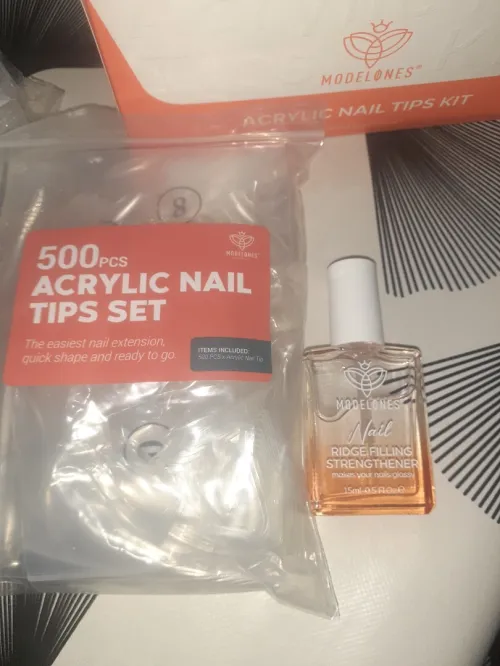 Uv led et acrylic nails tips set 