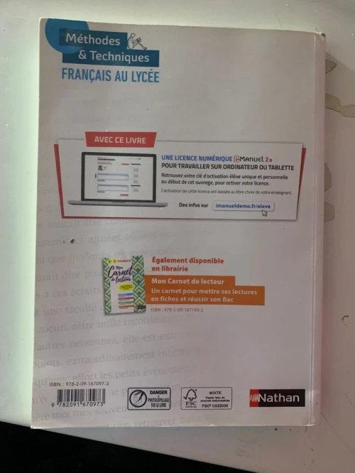 Méthode et techniques du Français au lycée