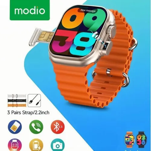 ساعة ذكية Modio SM03 بشريحة SIM  مكالمات وكاميرا