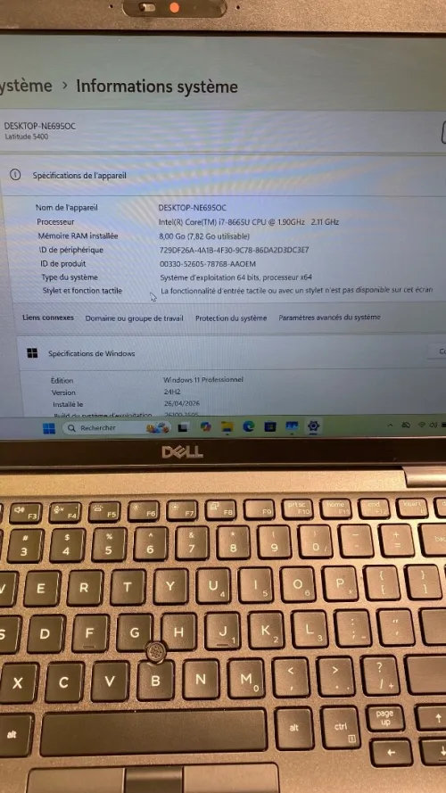 DELL 5400 i7-8TH 8RAM/256SSD