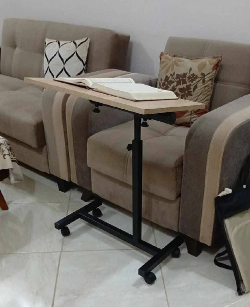 طاولة متحركة متعددة الاستخدامات قابلة لتعديل   table en bois pliante VersaRolla
