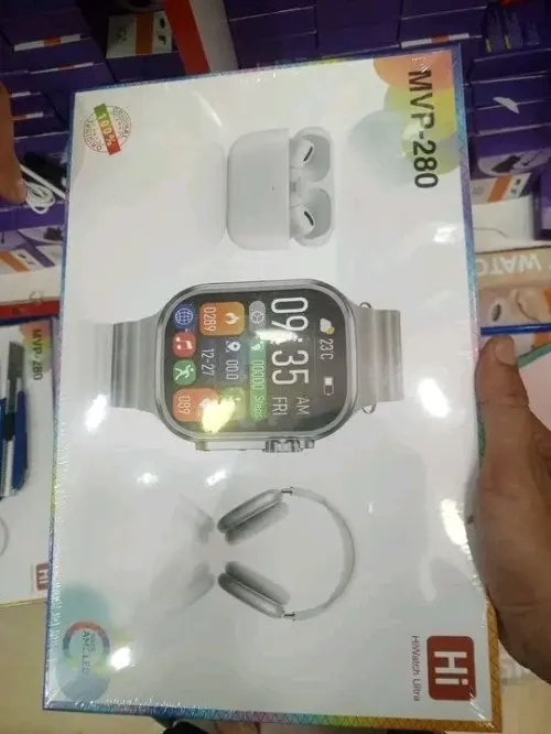 طقم كاسك aipods ساعة ذكية HiHiwatch Ultra MVP-280