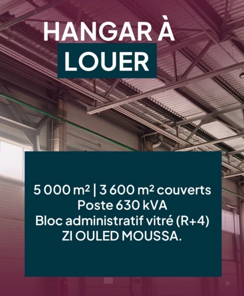 Location Hangar - Usine Boumerdès Ouled moussa