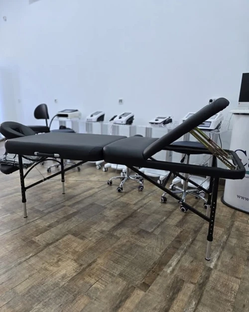 Table de massage / table d'examen pliable en aluminium 