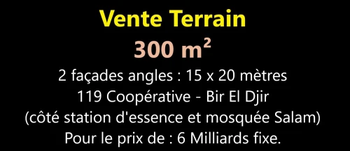 Vente Terrain Oran Bir el djir