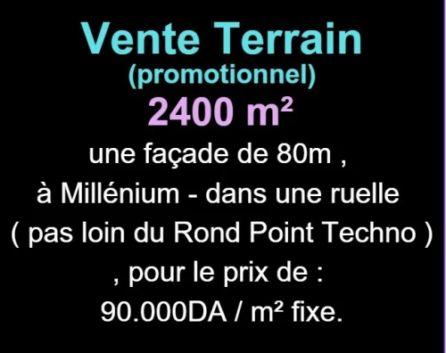 Vente Terrain Oran Bir el djir