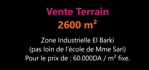 Vente Terrain Oran Oran
