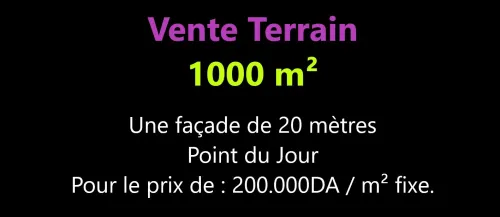 Vente Terrain Oran Oran