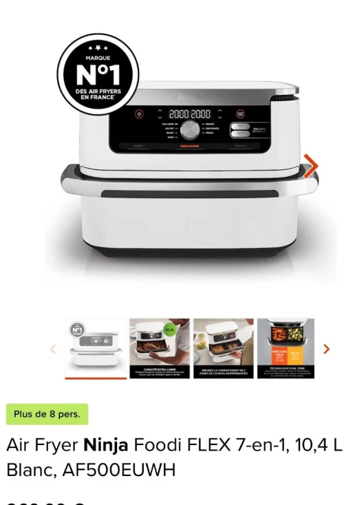 Ninja Airfryer foodie flex AF500EU