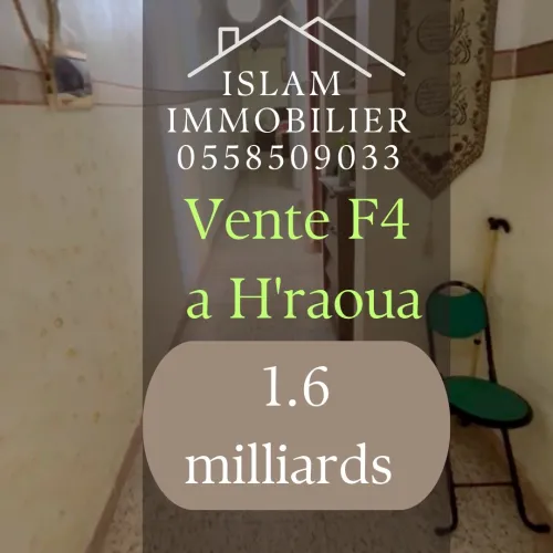 Vente Appartement F4 Alger Hraoua