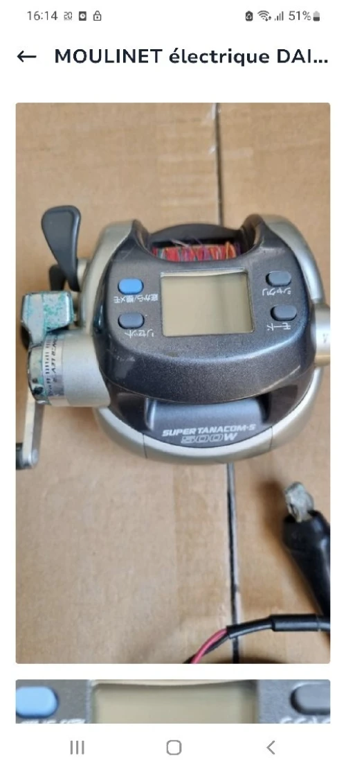 moulinets électriques et à écrans digitals de marque DAIWA et SHIMANO fraîchement ramenés de france 