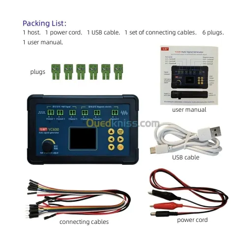 YC600 générateur de Signal automatique à Six canaux ECU testeur d'entretien informatique vilebrequin arbre à cames moto CKP CMP simulateur de Signal