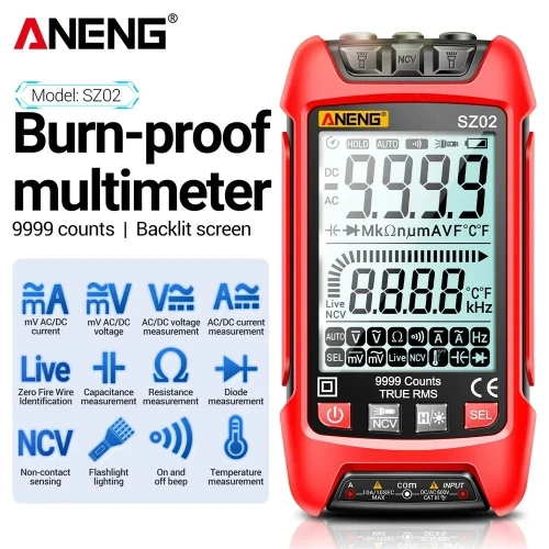 ANENG  multimètre numérique SZ01, 6000 mesureur automatique