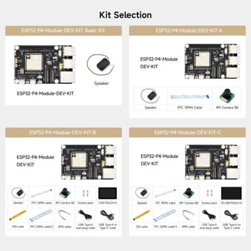 ESP32-P4 : carte de développement haute performance basée sur les microcontrôleurs ESP32-P4 et ESP32-C6