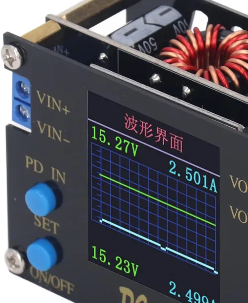 DC DC Convertisseur existent Boost/Buck CC CV Power Tech 0.5 to30V 3A Voltmètre d'Alimentation Régulée Réglable