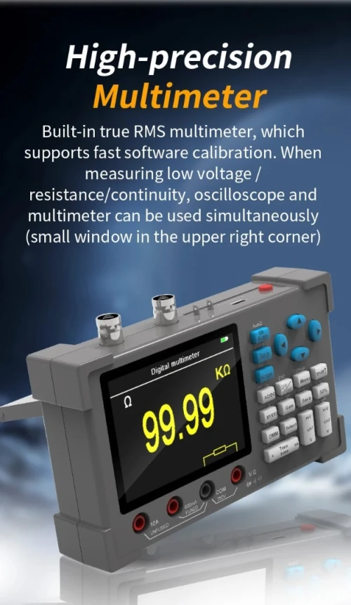 Oscilloscope numérique de bureau ZEEWEII DSO3D12, multimètre  générateur de signal 3 en 1