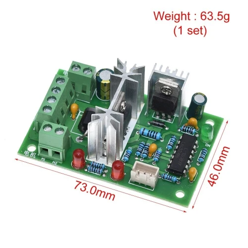 Contrôleur De Vitesse Moteur 150W PWM DC 10V 12V 24V 36V, Avec Inversion Positive 