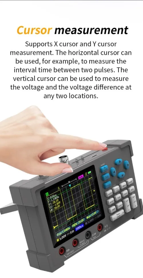 Oscilloscope numérique de bureau ZEEWEII DSO3D12, multimètre  générateur de signal 3 en 1